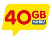 Teaser Tarife 40 GB 5G Netzabdeckung Sprechblase | NettoKOM Tarife