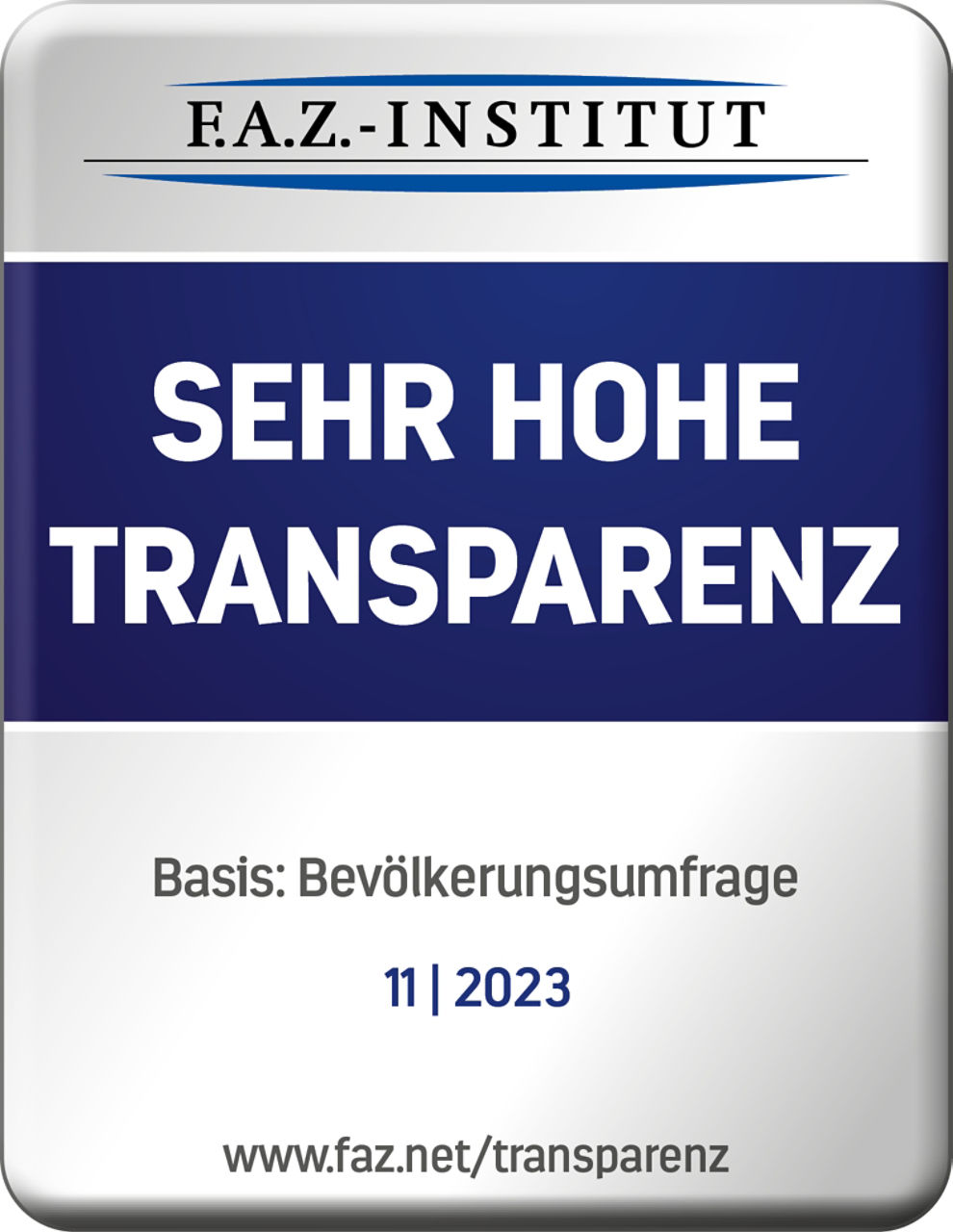 In einer Studie des FAZ-Instituts zum Thema offene und transparente Kommunikation belegt NettoKOM den 5. Platz. Unsere Kommunikation wurde demnach mit sehr hoher Transparenz beurteilt.